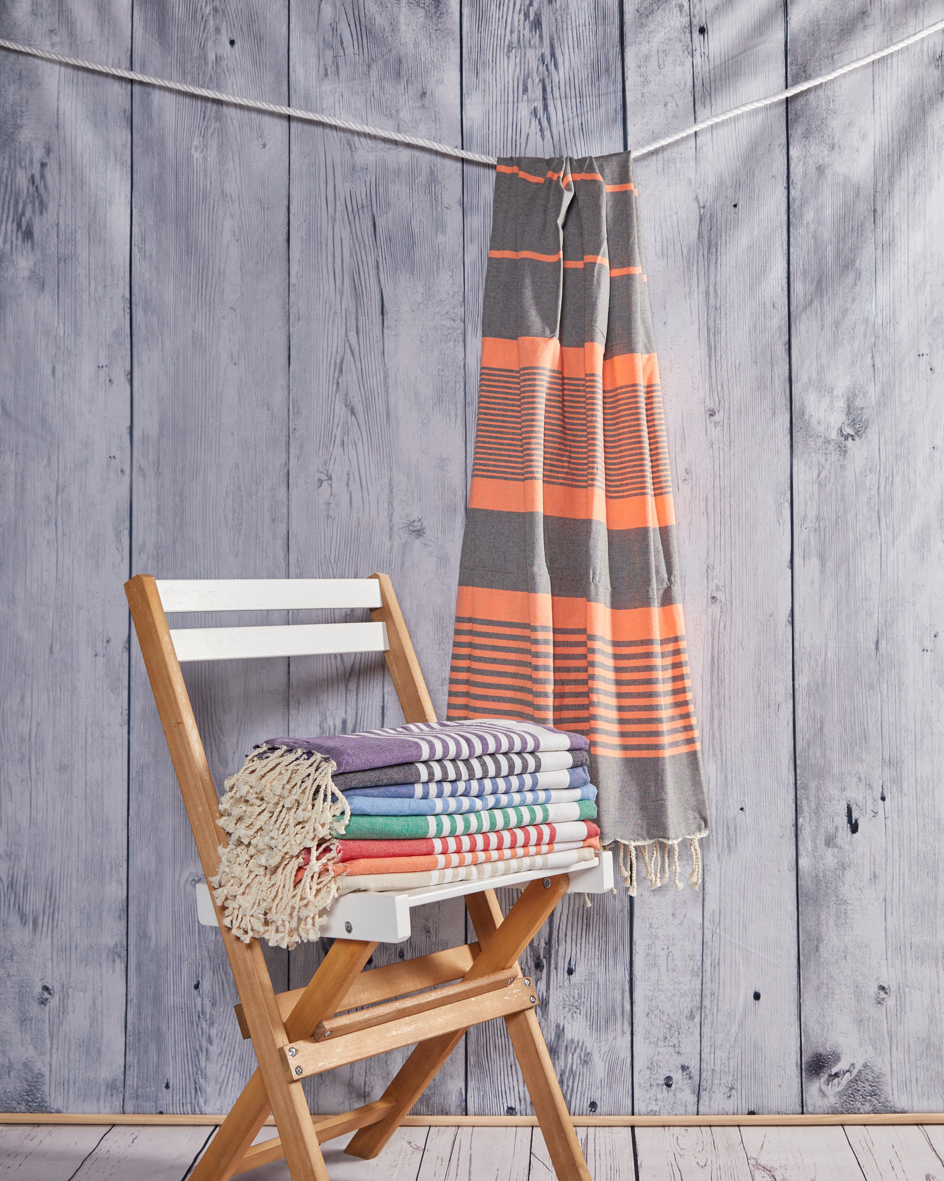 Fouta Kairouan – Serviette Plage & Hammam en Coton Rayé