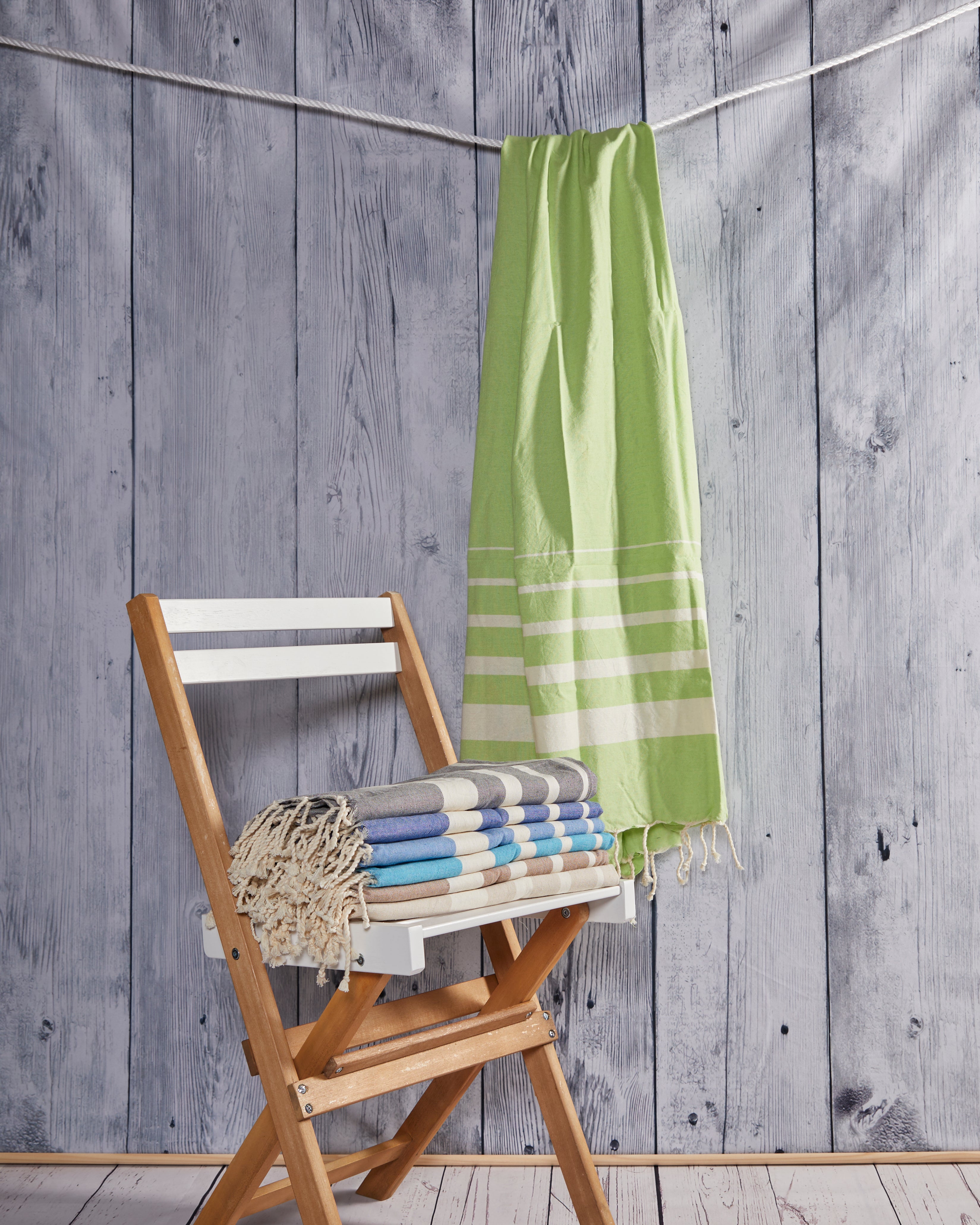 Fouta Monastir – Serviette Plage & Hammam en Coton Rayé