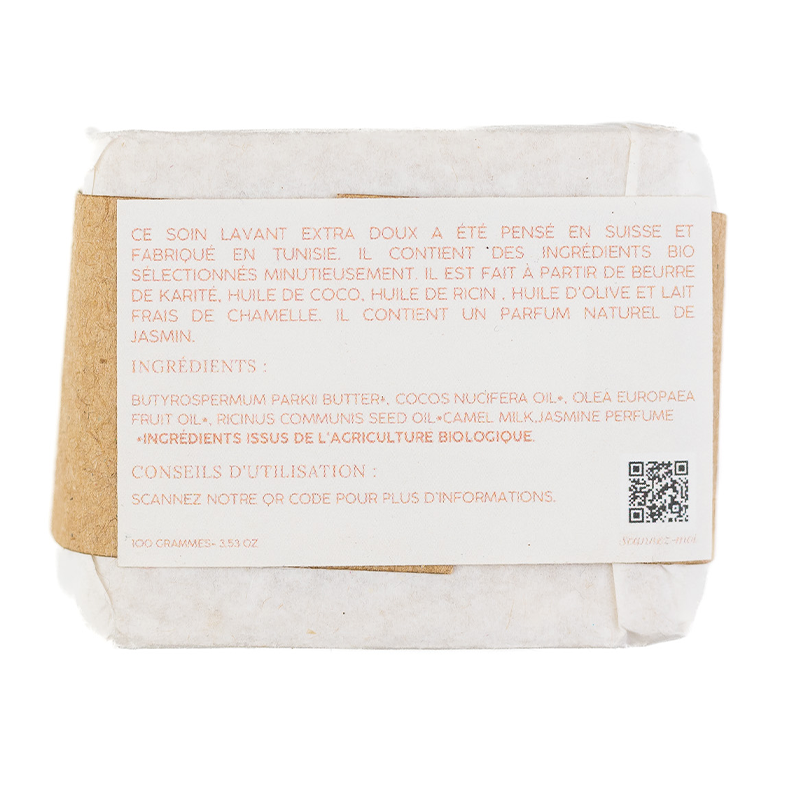 Savon au Lait de Chamelle Parfumé au Jasmin